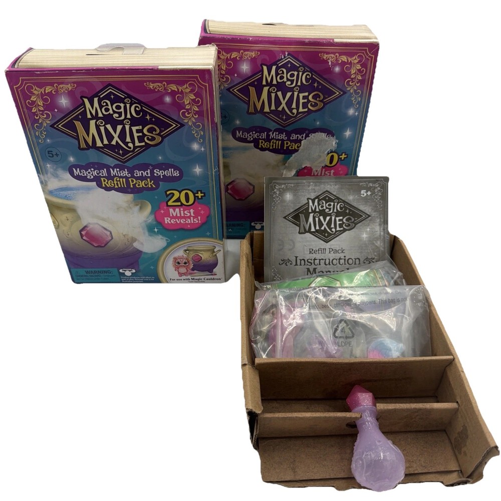 Magic Mixies Magical Mist 3 REFILL PACKS Spells  for Use W/ Magic Cauldron B2