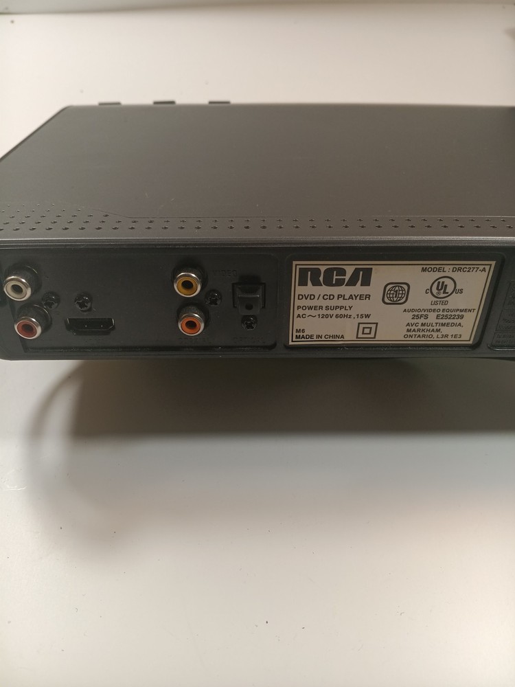 RCA CD/DVD Player Tested Works Great No Remote Control