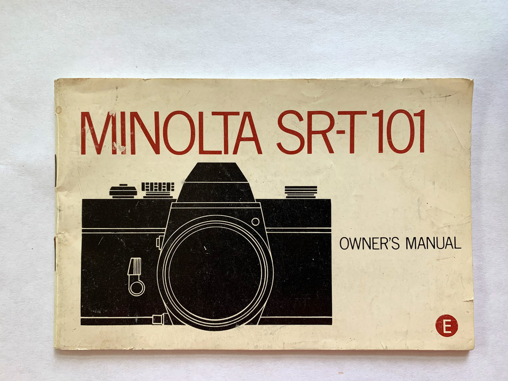 Minolta SR-T101 Owner's Manual Instruction