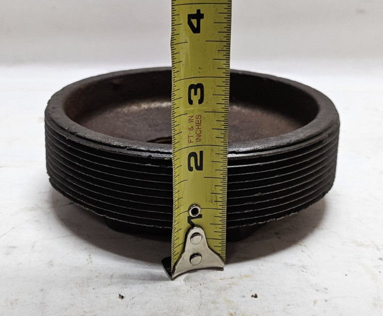 Black Malleable Threaded Reducing Hex Bushing 5 x 2"