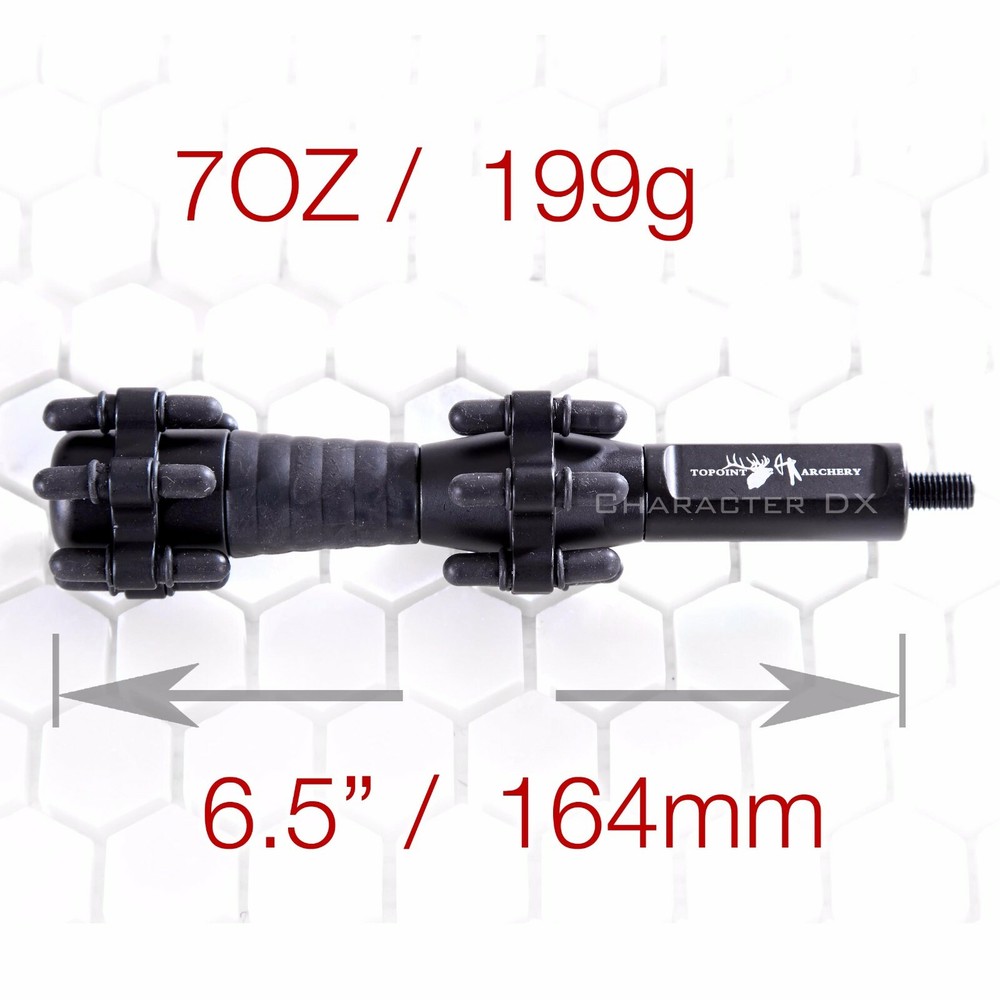 6.5" Customizable Stabilizer Vibration Dampening Compound Bow Hunt Reduce Noise
