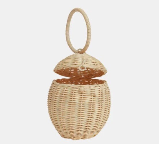 Rattan Round Egg Basket