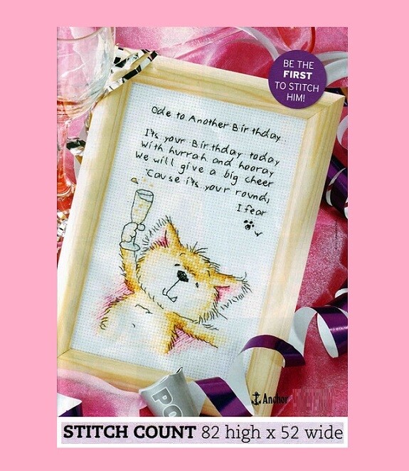 WORDSWORTH CAT  CROSS STITCH PATTERN ONLY   EQ -  UA