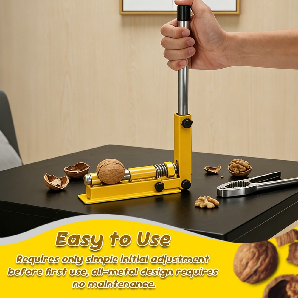 Nut Cracker Nutcracker Tool, Black Walnut Cracker for macadamia, Heavy Duty iron