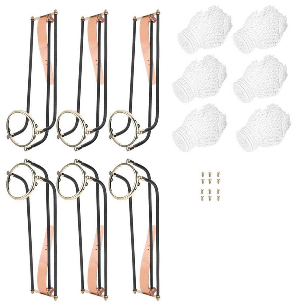 6pcs Standard Snooker Billiard Table Solid Empire Rail With Net Pockets Set