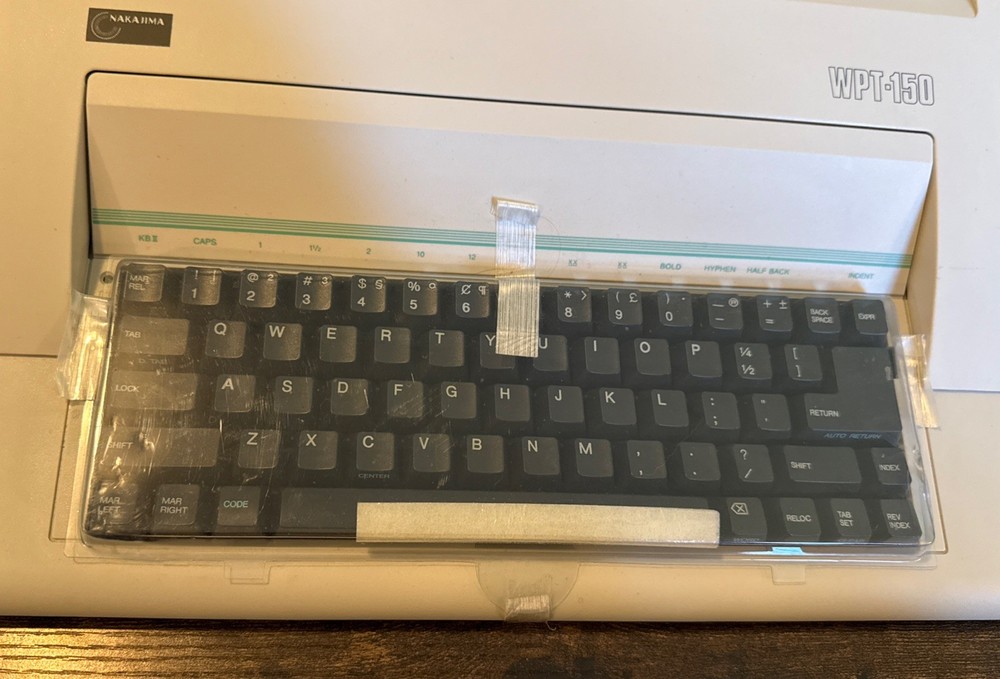 Nakajima WPT-150 Portable Electronic Word Processing Typewriter Tested Working
