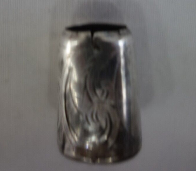 Sterling Silver Hallmarked Thimble (Open Top)