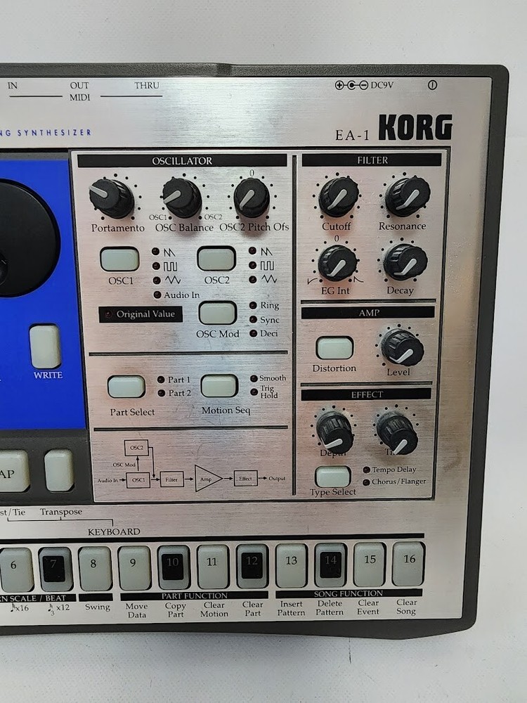 KORG EA-1 Electribe Analog Modeling Synthesizer Silver