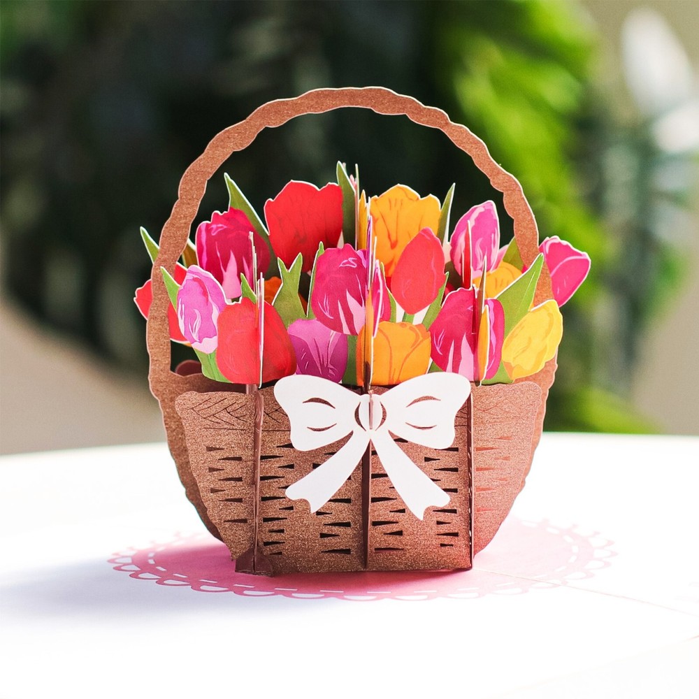 Tulip Flower Pop Up Card