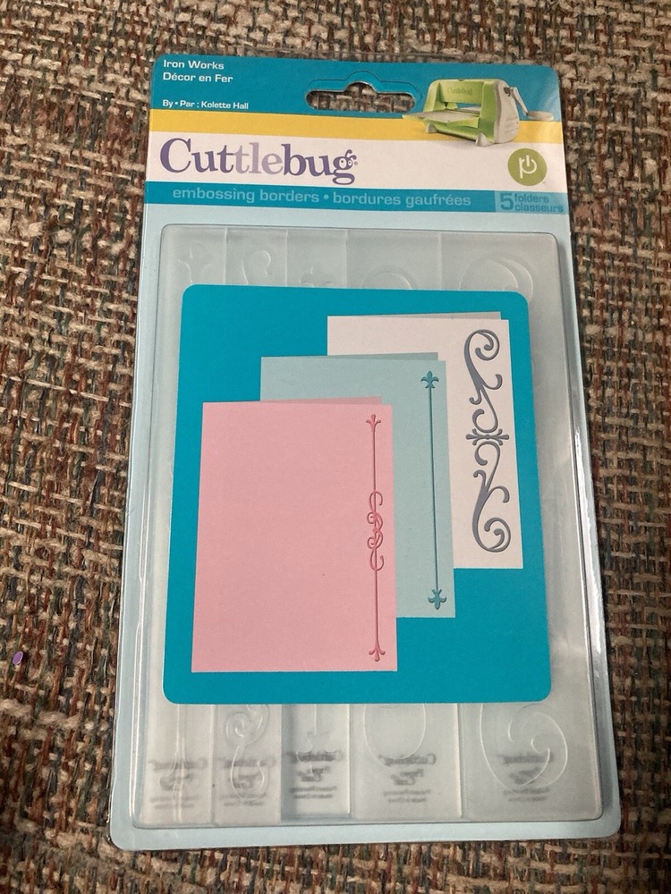 4 Sets Of Cuttlebug Embossing Folders New