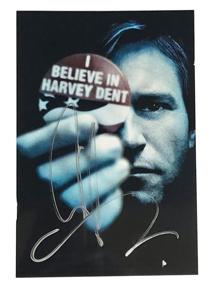 Aaron Eckhart Autographed Photo Batman Two-Face