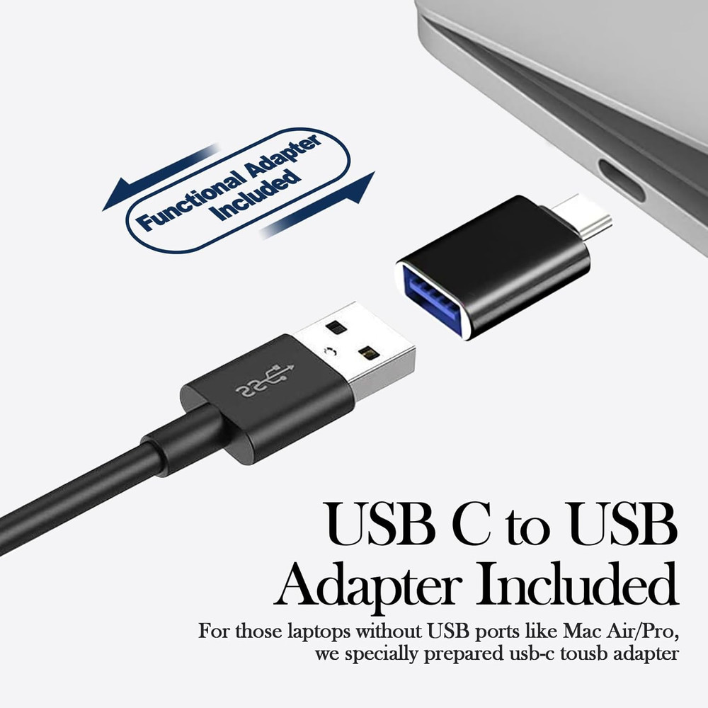 USB Computer Speaker for Laptop, External Speakers for Desktop Computer with Cry