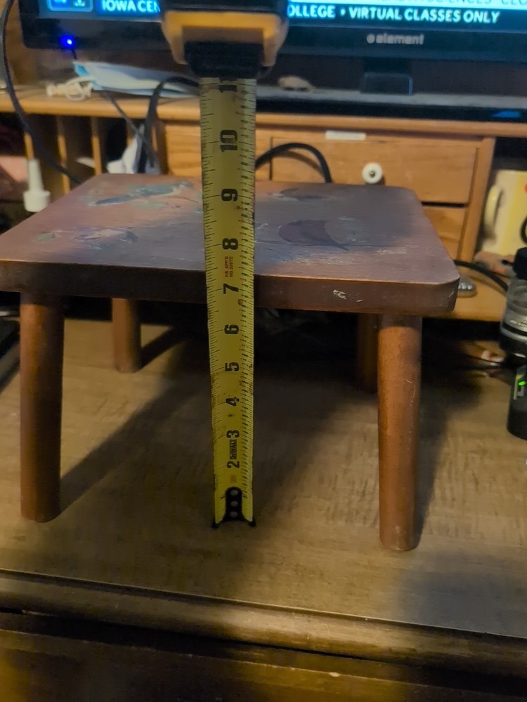 vintage wooden stool