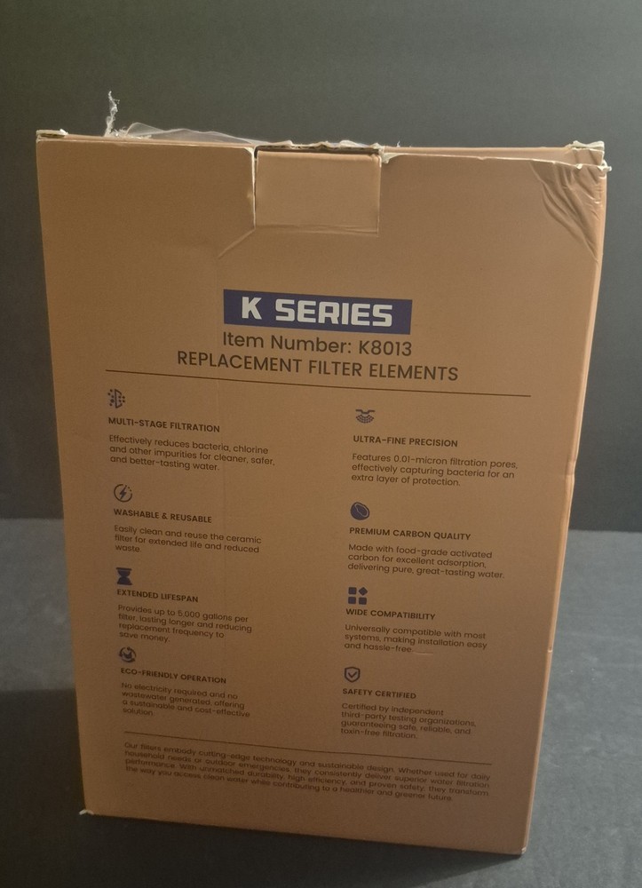 Purewell PF-4 Ceramic 3-Stage Purification Elements, K Series K8013 - 2 Pack