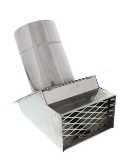 Z-Flex Z-Vent 4" Termination Hood Stainless Steel Venting (2SVSHTX04)