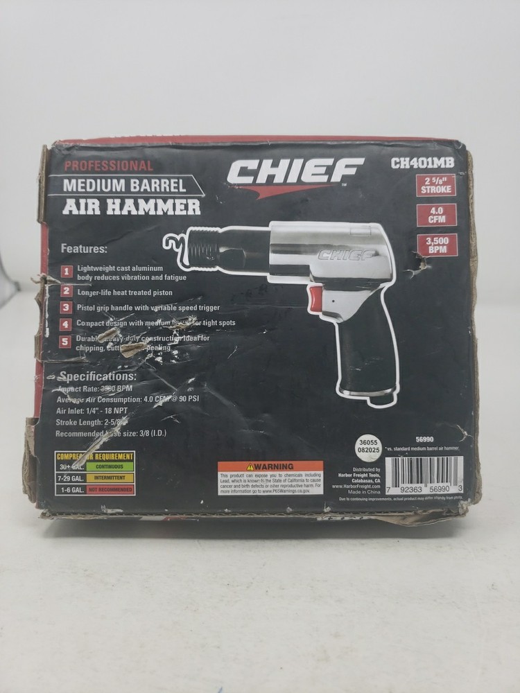 Chief CH401MB Professional Medium Barrel Air Hammer