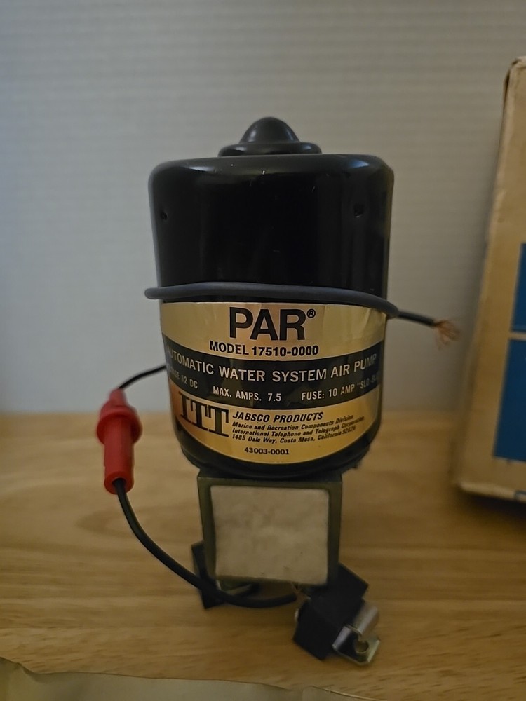 JABSCO PAR 17510-0000 Automatic Pressurizing Water System Air Pump NEW
