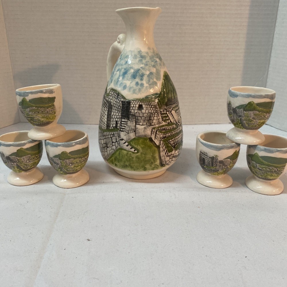 TEA SET WITH 6 TEA CUPS PERU (GK)