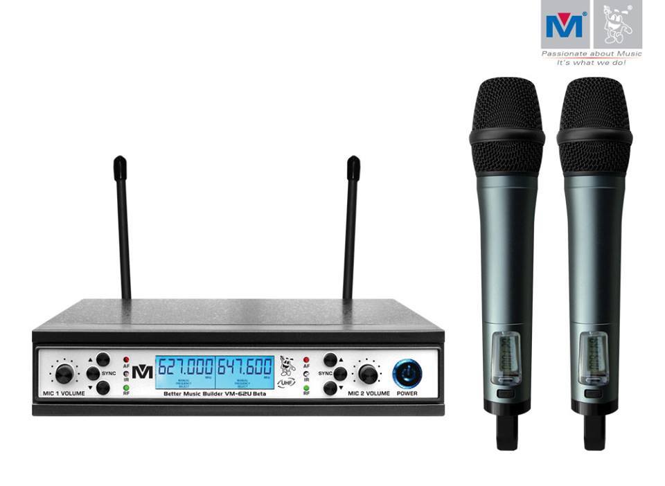 Better Music Builder » VM-62U Beta Dual Channel UHF Wireless Microphone System