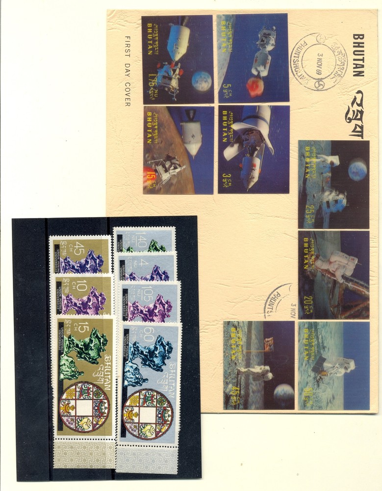 BHUTAN 30 ST. + 8 BL -** MNH VF