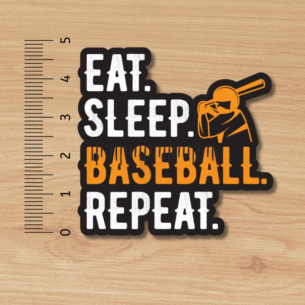 6-Pack Baseball Sticker Bundle – 5” Vinyl Decals