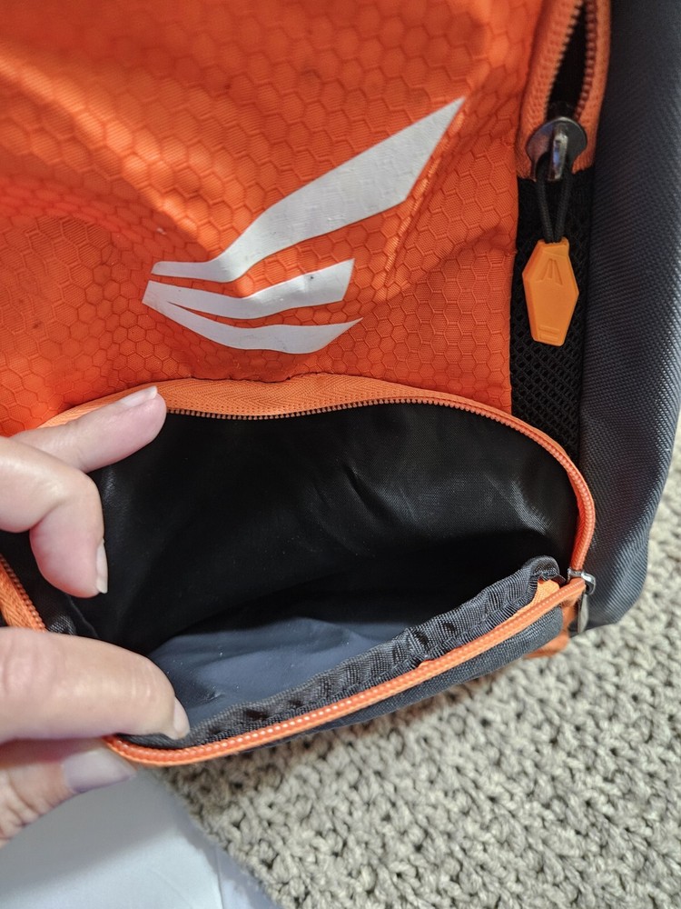 Easton Baseball Bat Bag Backpack Orange Black