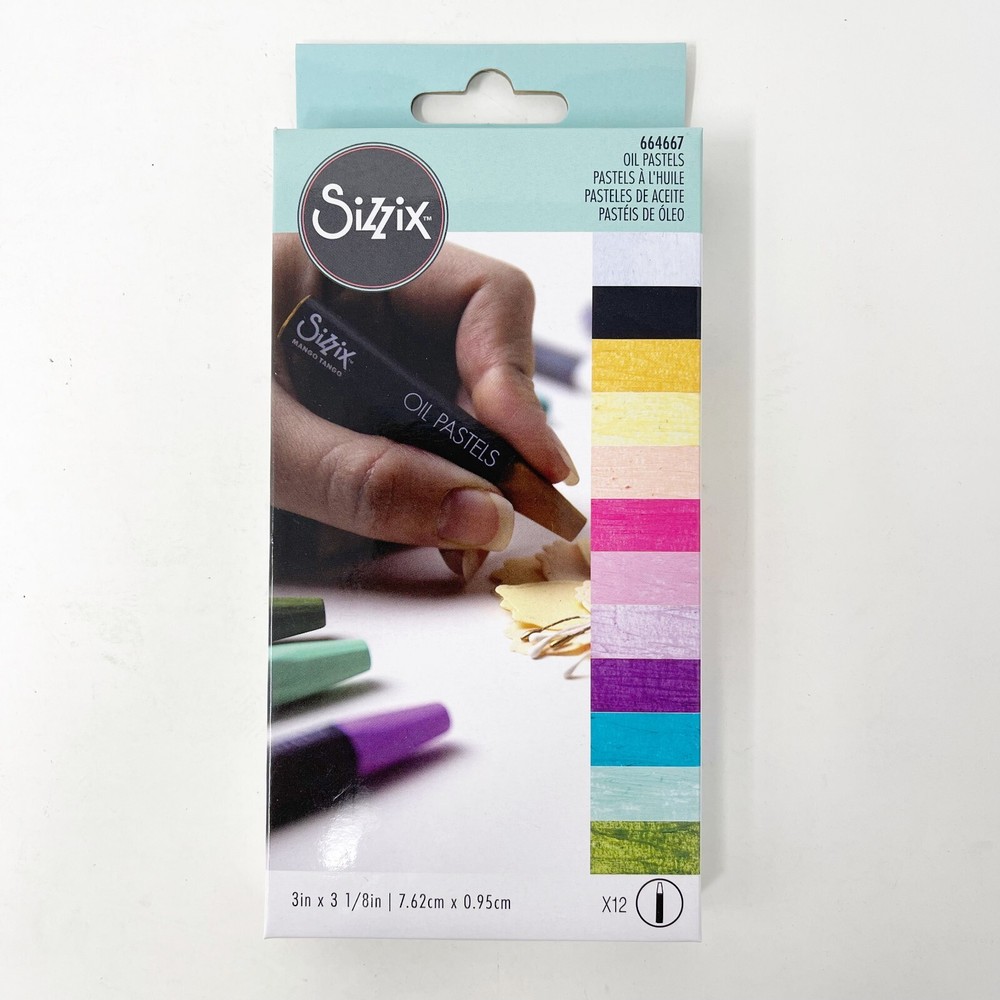 Sizzix Thinlits Cutting Dies Coral Wreath Beach Ocean Bundle & Oil Pastels NEW