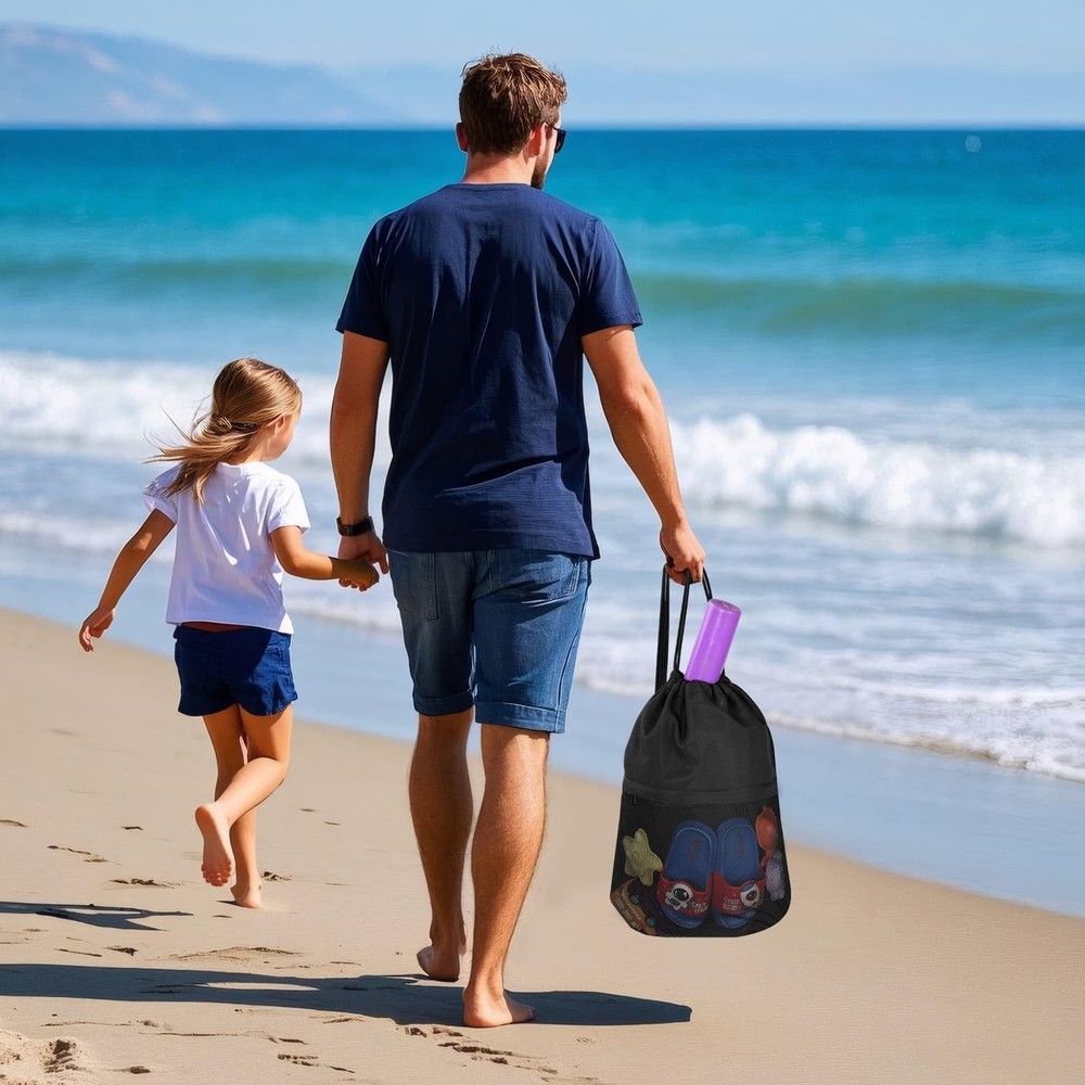 TILYMOL Drawstring Backpack Gym Bag - String for 20L, 1 Pack-black