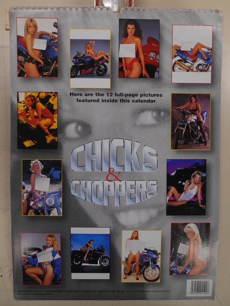 Chicks and Choppers 1999 calendar