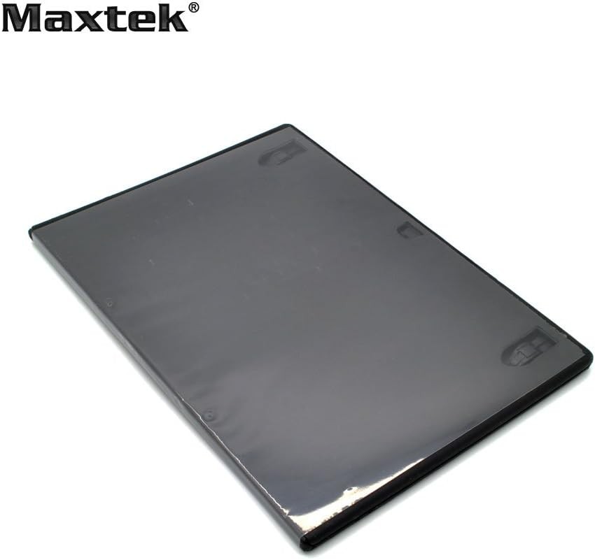 Maxtek 7mm Slim Black Single CD/DVD Case, 50 Pieces Pack.
