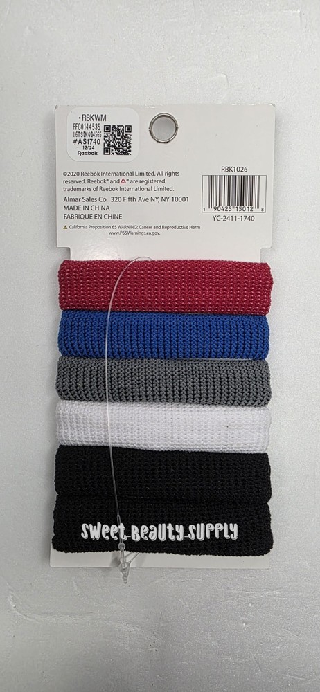 Reebok 6pc Thick Ponyos