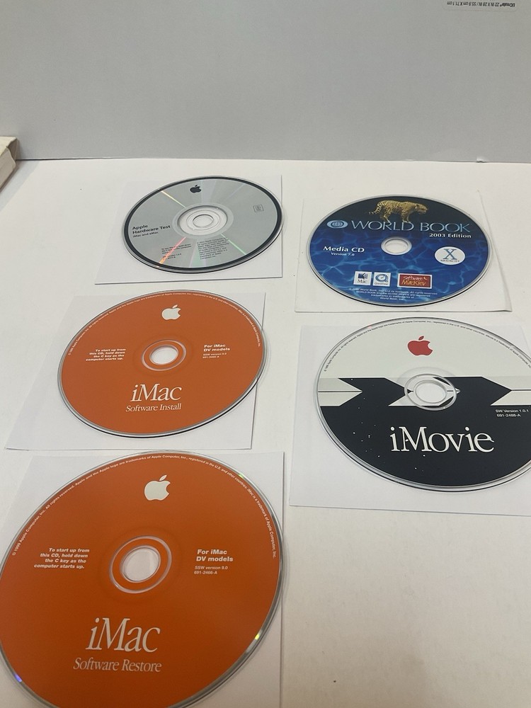 1999 iMac DV Software Install & Restore Hardware Test Disc Version 9.0