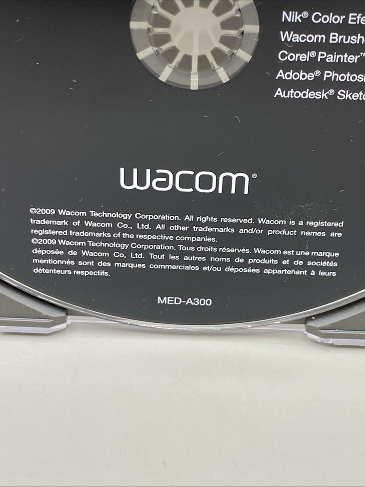 Wacom Intuos 4 Software Bundle Adobe Photoshop Elements 7 Corel Painter + PC Mac