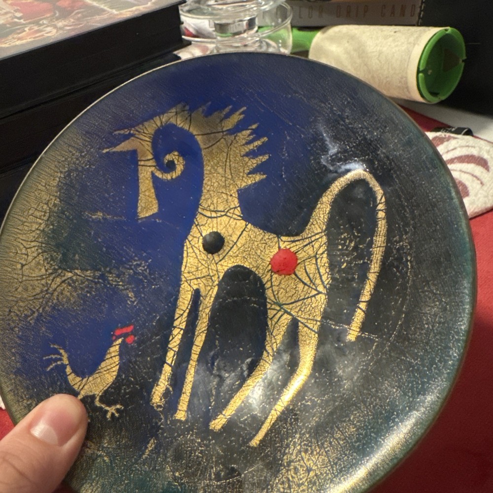 Vintage Turkish Iznik Dish Handmade