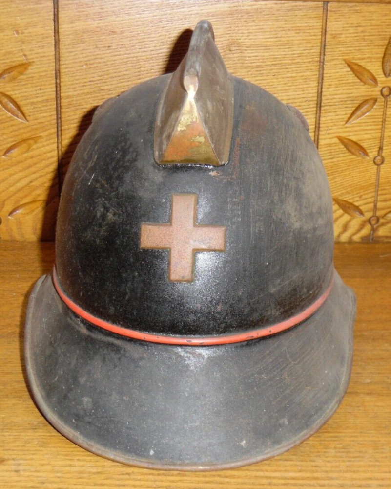 Vintage Swiss Fireman's Helmet #1