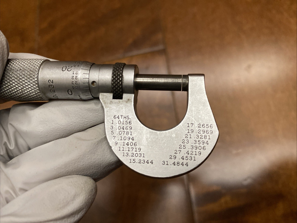 L.S. Starrett 232 Outside Micrometer