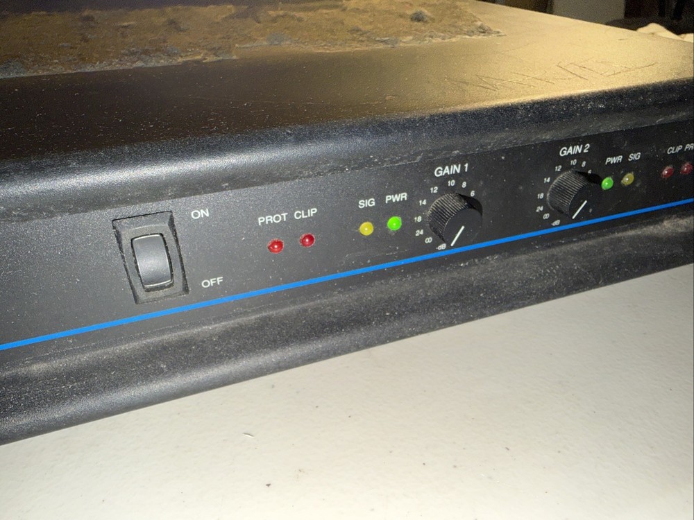QSC MX-1500A Professional Power Amplifier - Powers On, Untested