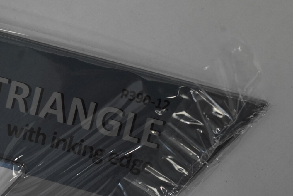 Westcott 12" Professional Triangle w Inking Edge Transparent Measuring Tool