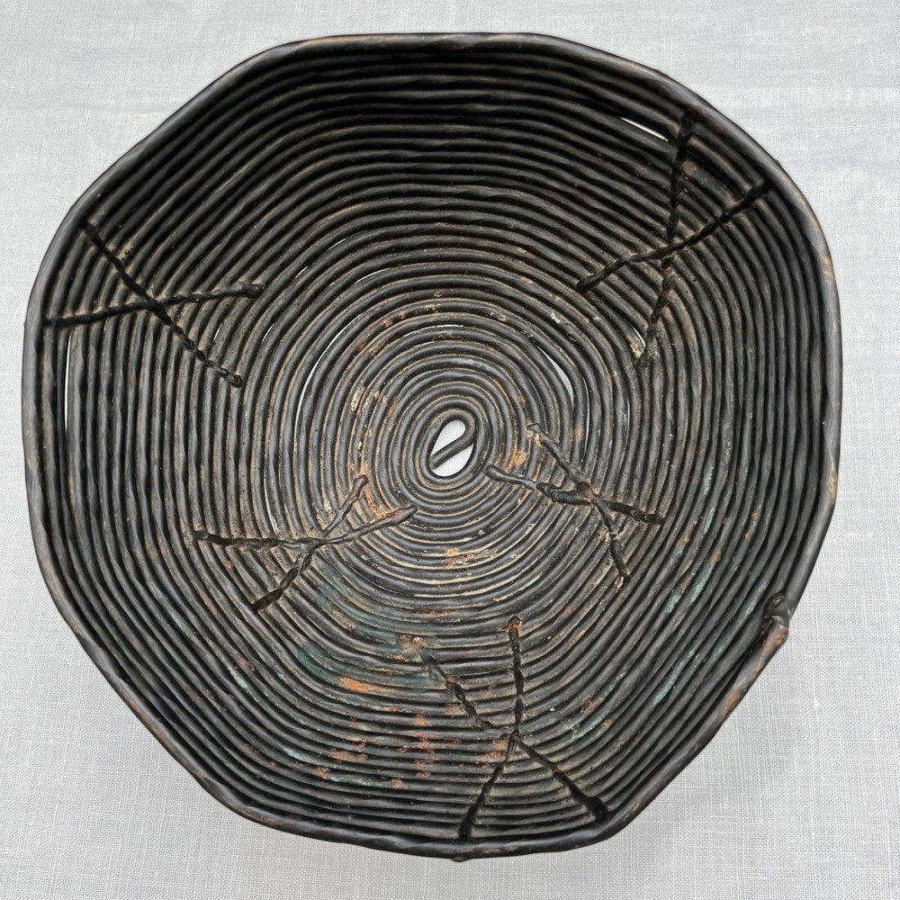 Primitive Tribal Iron Bowl