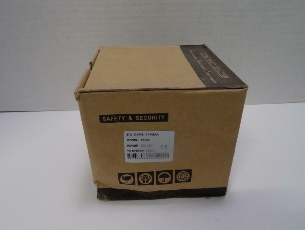 Total Safety Solution 2425V Black & White Dome Security Camera