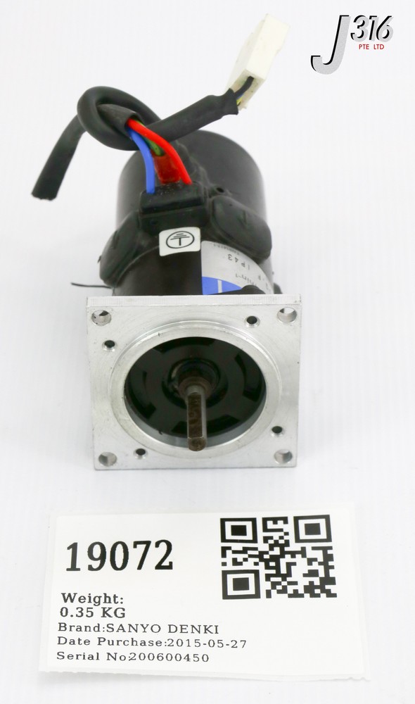 19072 SANYO DENKI DC SERVO MOTOR W/ T402-061E17A01 ENCODER T402-061E17