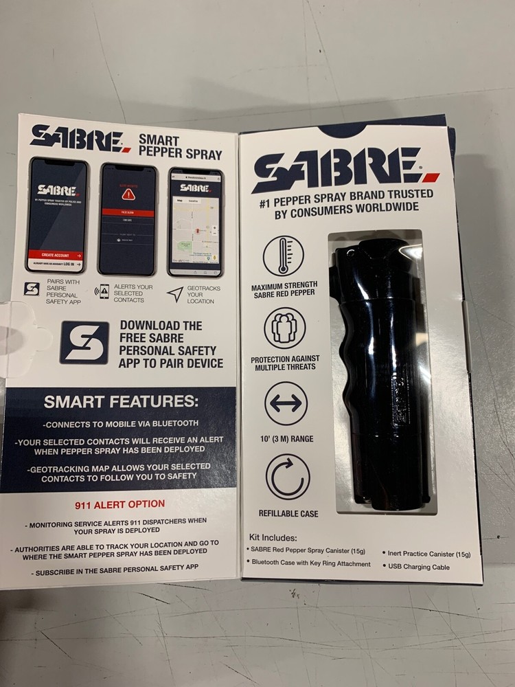 Sabre Smart Pepper Spray - Black