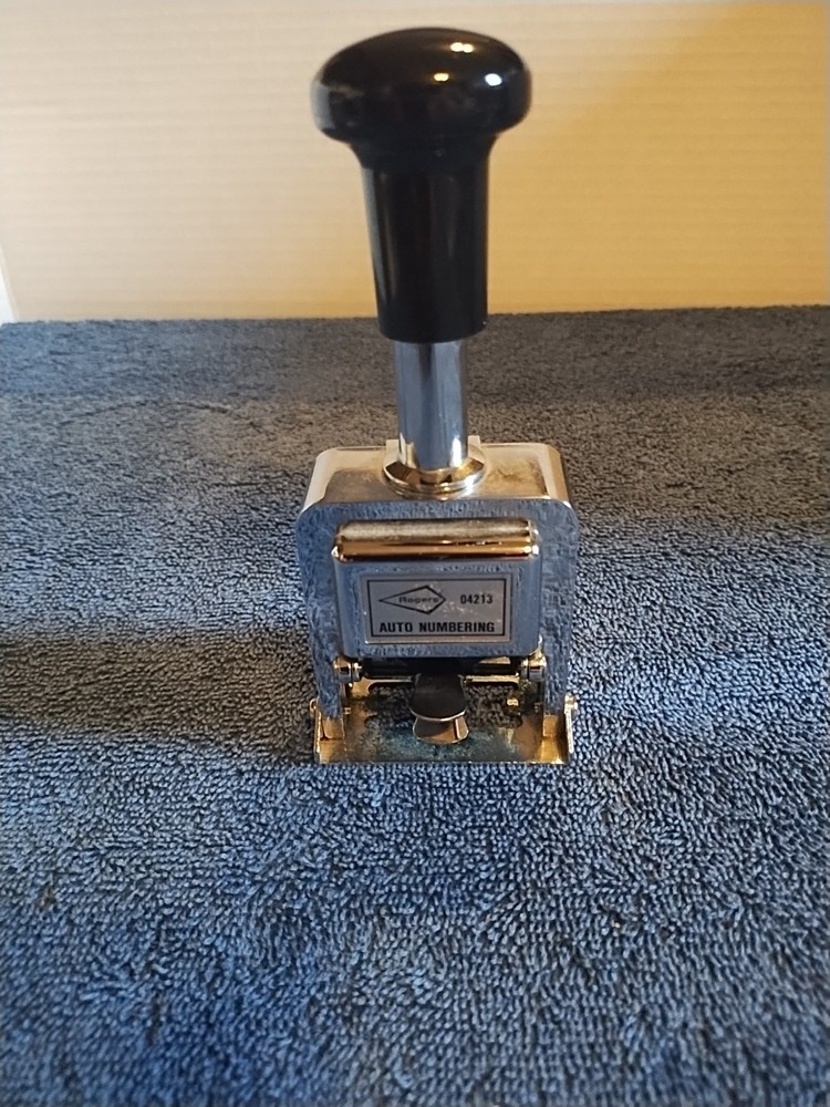 Rogers 04213 Automatic Numbering Machine Stamp