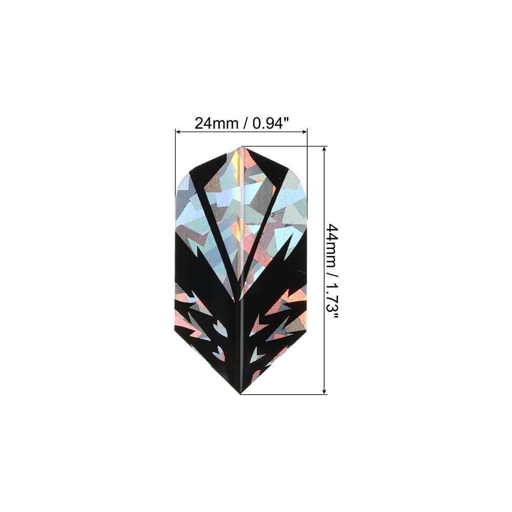 Slim Dart Flights, 6 Pack PET Dart Accessories, Arrow Pattern