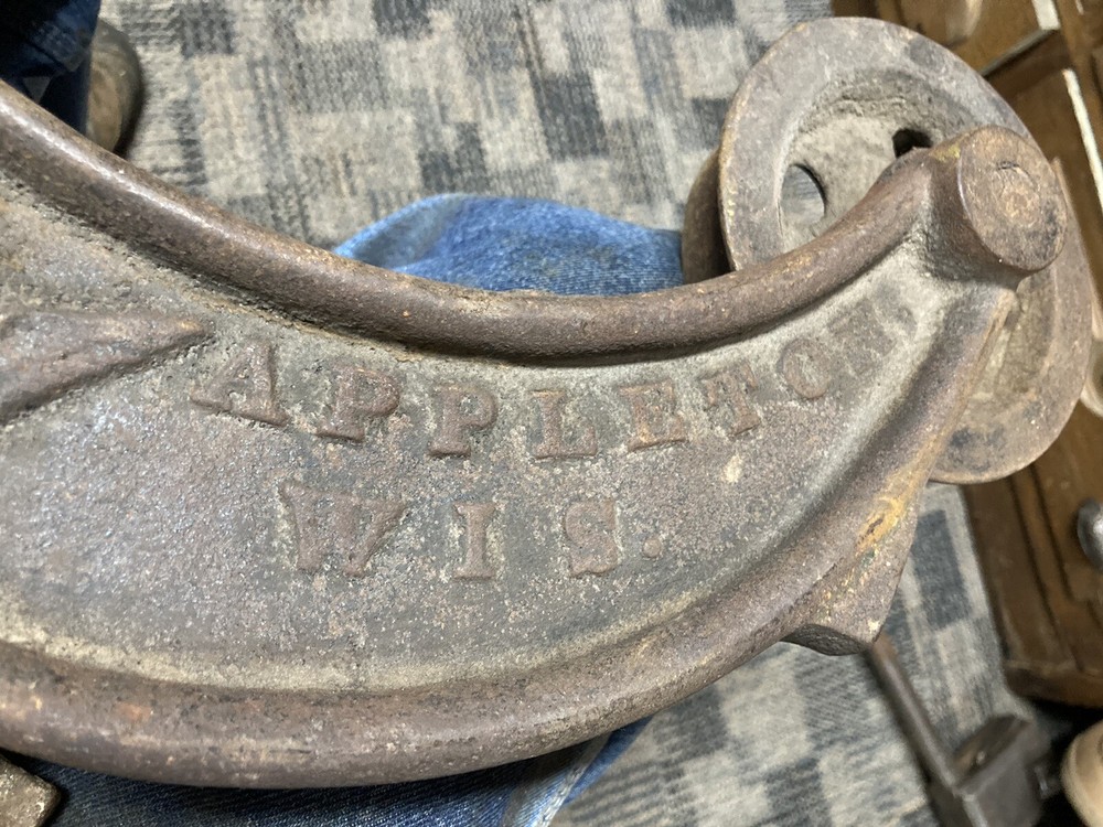 Antique EAGLE part Appleton Wis. Cast Iron Hay Trolley Barn Carrier Unloader