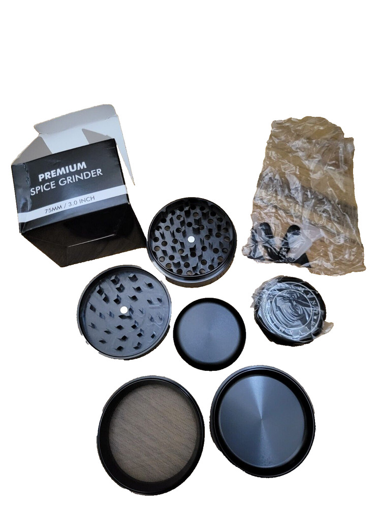 VIVAMINT Spice Grinder Large 3.0 Inch Black