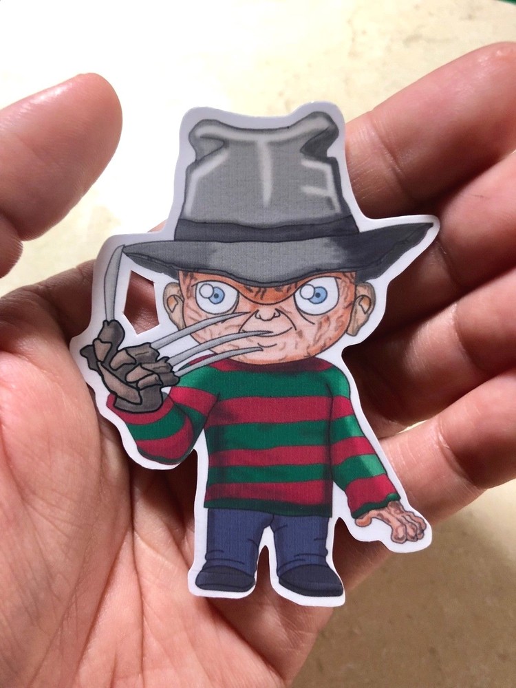 FREDDY KRUEGER Chibi Waterproof Laptop Sticker