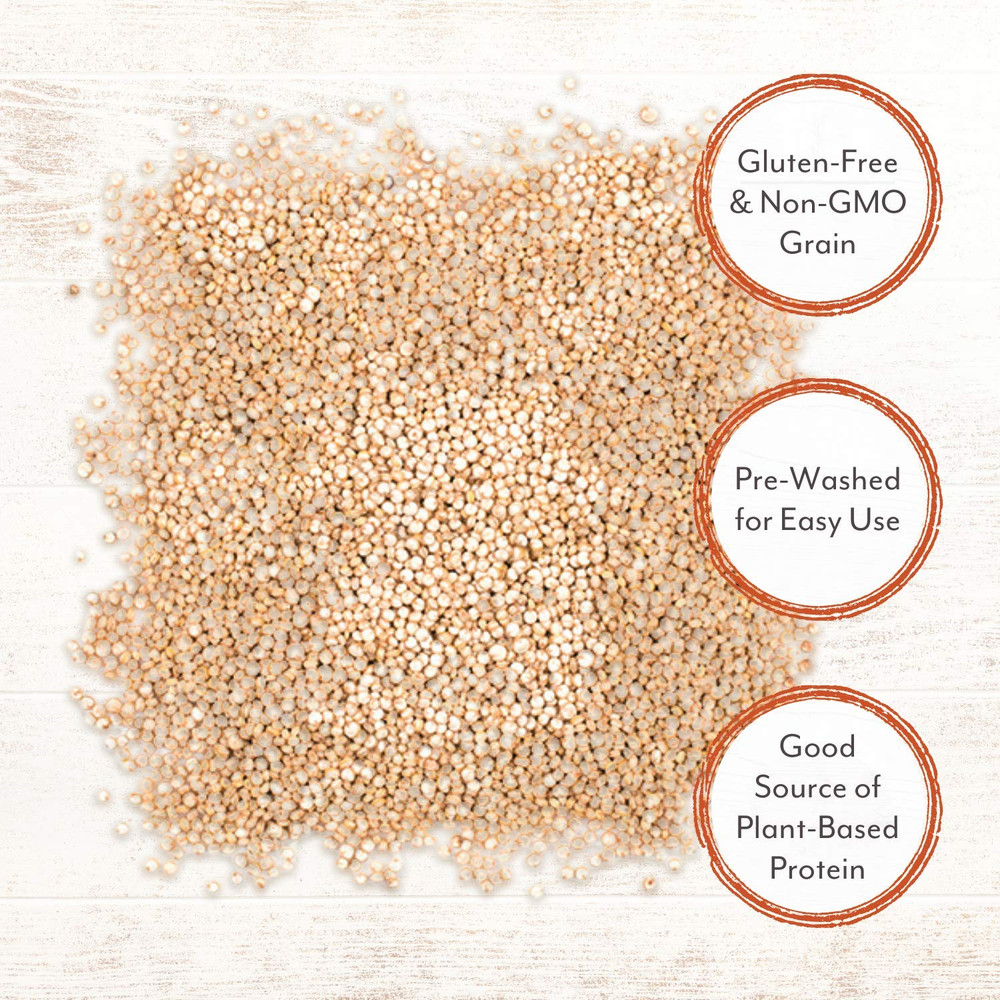 White Quinoa, Pre-Washed, Specialty Imported Food, 5 Lb Bag