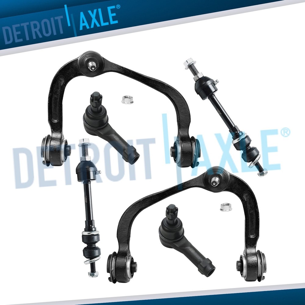 Front Upper Control Arms Sway Bars Outer Tie Rods for 2005 - 2008 F-150 Mark LT