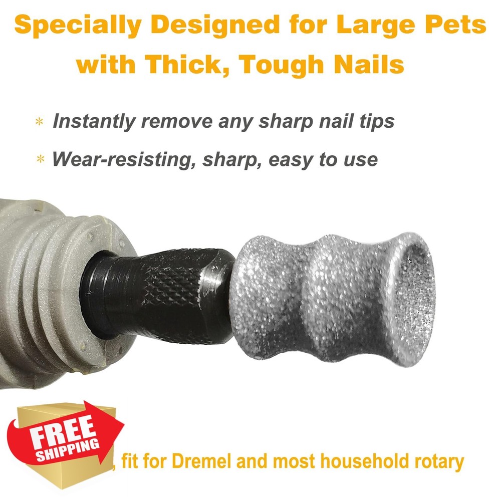 Oxcearly Extra Large Dog Nail Trimmer Bits Grinder Attachment Thick Nails